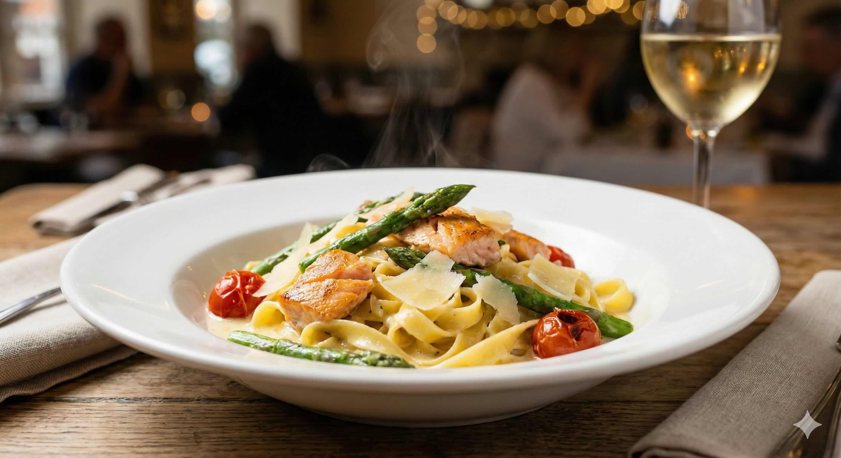 Fettuccine with Smoked Salmon